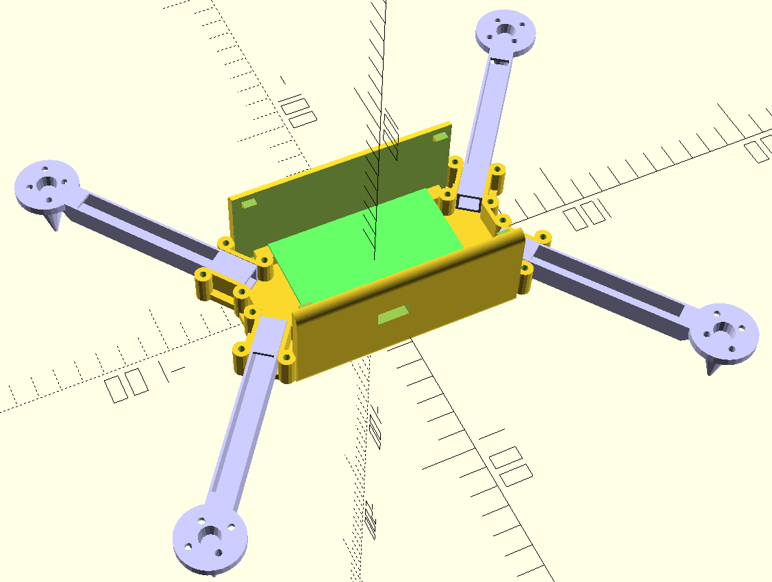 3D модель квадрокоптера